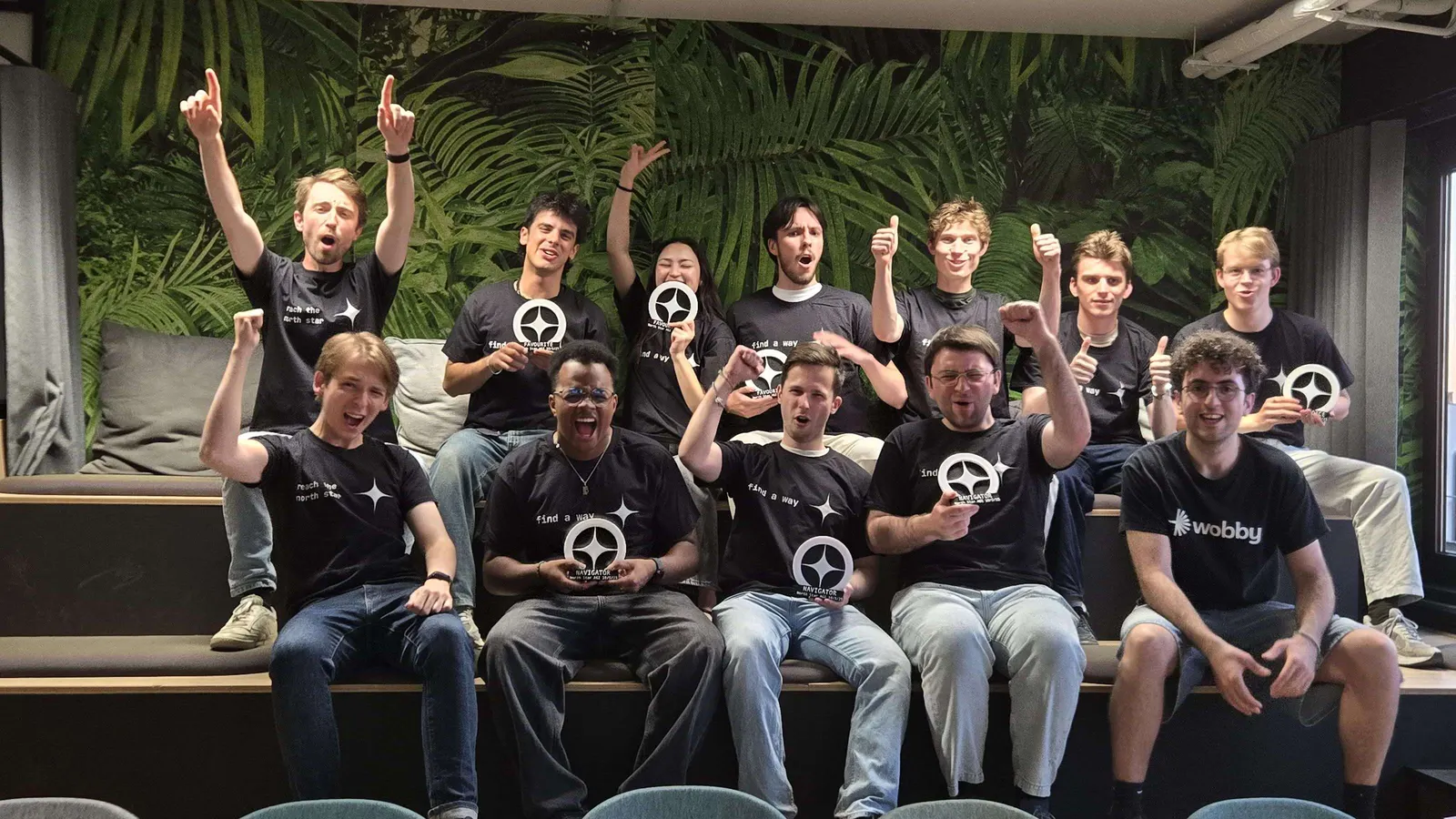 Deelnemers juichen tijdens northstars AI Hackathon II
